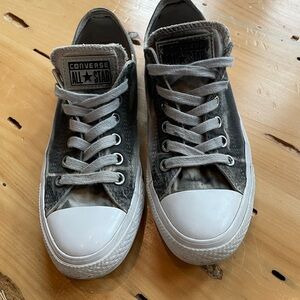 Converse Gray Canvas Sneakers